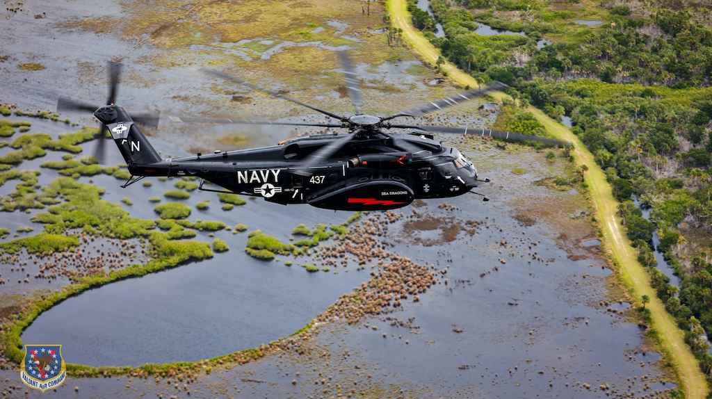 Valiant Air Command Welcomes MH 53E Sea Dragon Helicopter 2024 10 23 at 11.29.28 AM